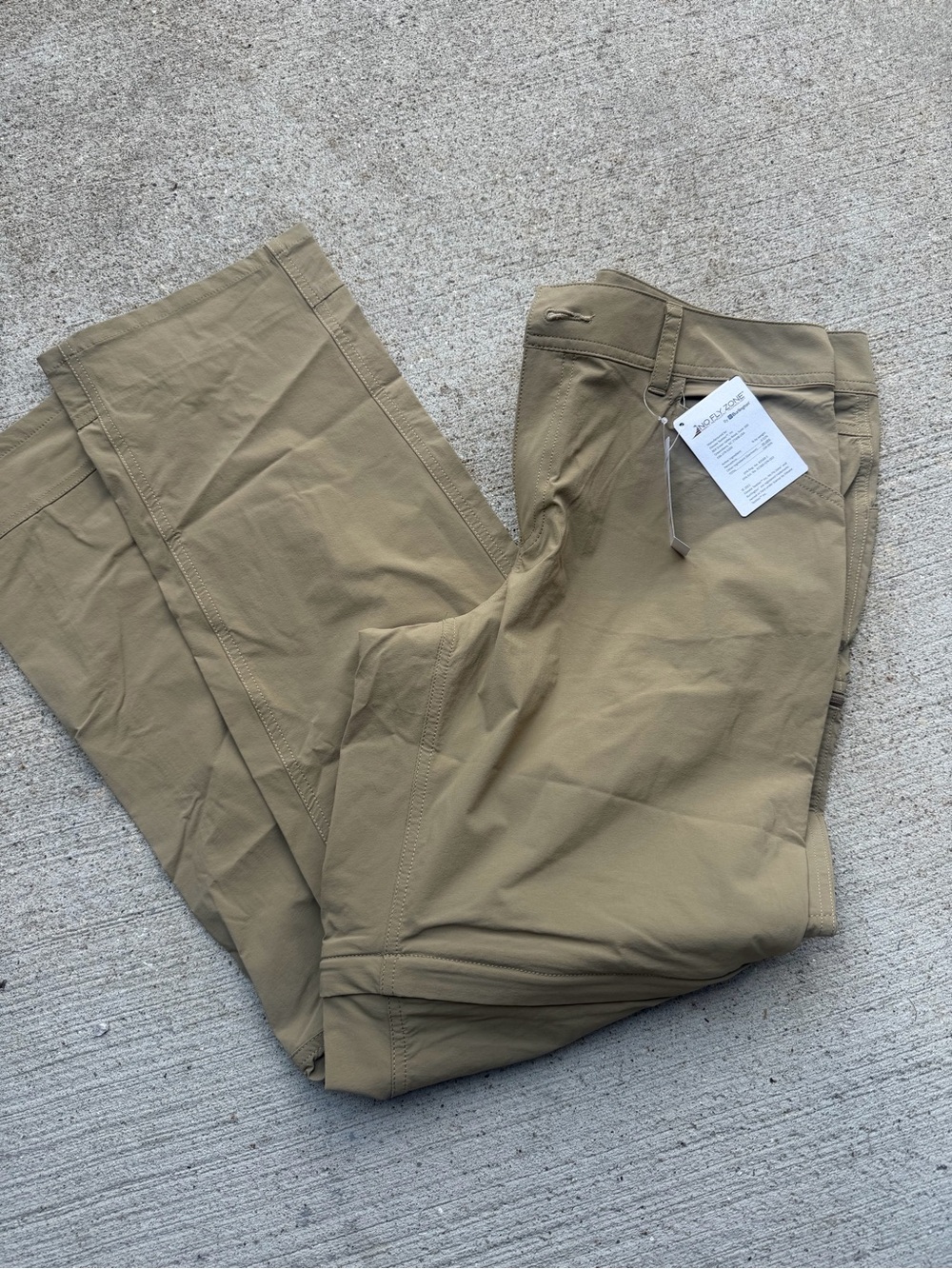LL Bean zip off pants with pest repel